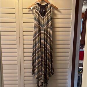 Prana Striped Sleeveless Maxi Dress Small 🩷